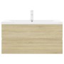 Sonoma oak engineered wood vanity unit with sink by , bathroom vanities - Ref: Foro24-3071651, Price: 281,69 €, Discount: %