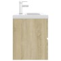 Mueble con lavabo madera de ingeniería roble Sonoma de , Tocadores de baño - Ref: Foro24-3071651, Precio: 283,95 €, Descuento: %