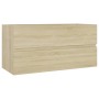 Sonoma oak engineered wood vanity unit with sink by , bathroom vanities - Ref: Foro24-3071651, Price: 281,69 €, Discount: %