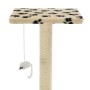 Cat scratching post with sisal post 95 cm beige prints by vidaXL, Cat furniture - Ref: Foro24-170515, Price: 55,38 €, Discoun...