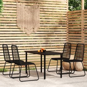 5-piece black garden dining set by , Garden sets - Ref: Foro24-3099091, Price: 351,99 €, Discount: %