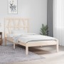 Estructura de cama madera maciza de pino 90x190 cm de , Camas y somieres - Ref: Foro24-3103963, Precio: 82,32 €, Descuento: %