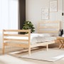 Solid pine wood bed frame 90x190 cm by , Beds and slatted bases - Ref: Foro24-3104971, Price: 83,99 €, Discount: %