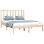 Estructura de cama madera maciza de pino 140x190 cm de , Camas y somieres - Ref: Foro24-3105140, Precio: 106,17 €, Descuento: %