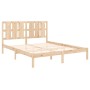 Estructura de cama de madera maciza de pino 160x200 cm de , Camas y somieres - Ref: Foro24-3105610, Precio: 134,31 €, Descuen...