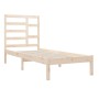 Solid wood bed frame 90x190 cm by , Beds and slatted bases - Ref: Foro24-3105760, Price: 81,34 €, Discount: %