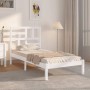 Estructura de cama individual madera maciza blanco 90x190 cm de , Camas y somieres - Ref: Foro24-3105916, Precio: 88,52 €, De...