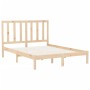 Solid wood bed frame 140x200 cm by , Beds and slatted bases - Ref: Foro24-3106768, Price: 112,72 €, Discount: %