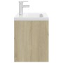 Mueble con lavabo madera de ingeniería roble Sonoma de , Tocadores de baño - Ref: Foro24-3071300, Precio: 291,54 €, Descuento: %