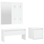 Glossy white plywood hall furniture set by , Wardrobes - Ref: Foro24-3082050, Price: 127,07 €, Discount: %