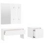 Glossy white plywood hall furniture set by , Wardrobes - Ref: Foro24-3082050, Price: 127,07 €, Discount: %