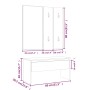 Glossy white plywood hall furniture set by , Wardrobes - Ref: Foro24-3082050, Price: 127,07 €, Discount: %