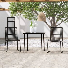 3-piece black garden dining set by , Garden sets - Ref: Foro24-3099179, Price: 274,99 €, Discount: %