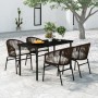 5-piece garden dining set with brown cushions by , Garden sets - Ref: Foro24-3099229, Price: 499,80 €, Discount: %