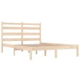 Solid pine wood bed frame 140x200 cm by , Beds and slatted bases - Ref: Foro24-3103648, Price: 113,99 €, Discount: %