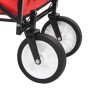 Carrito de mano plegable de acero color rojo de vidaXL, Carretillas de carga - Ref: Foro24-143778, Precio: 87,65 €, Descuento: %