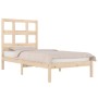 Estructura de cama madera maciza de pino 75x190 cm de , Camas y somieres - Ref: Foro24-3104438, Precio: 75,78 €, Descuento: %