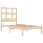 Estructura de cama madera maciza de pino 75x190 cm de , Camas y somieres - Ref: Foro24-3104438, Precio: 75,78 €, Descuento: %