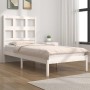 Estructura de cama madera maciza de pino blanco 90x190 cm de , Camas y somieres - Ref: Foro24-3104444, Precio: 89,33 €, Descu...