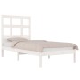 Estructura de cama madera maciza de pino blanco 90x190 cm de , Camas y somieres - Ref: Foro24-3104444, Precio: 89,33 €, Descu...