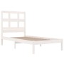 Estructura de cama madera maciza de pino blanco 90x190 cm de , Camas y somieres - Ref: Foro24-3104444, Precio: 89,33 €, Descu...