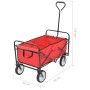 Carrito de mano plegable de acero color rojo de vidaXL, Carretillas de carga - Ref: Foro24-143778, Precio: 87,65 €, Descuento: %