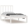 Estructura de cama madera maciza de pino blanco 90x190 cm de , Camas y somieres - Ref: Foro24-3105037, Precio: 88,68 €, Descu...