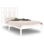 Estructura de cama individual madera maciza blanco 90x190 cm de , Camas y somieres - Ref: Foro24-3105566, Precio: 94,40 €, De...