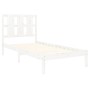 Estructura de cama individual madera maciza blanco 90x190 cm de , Camas y somieres - Ref: Foro24-3105566, Precio: 94,40 €, De...