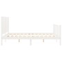 Estructura de cama con cabecero madera maciza blanco 160x200 cm de , Camas y somieres - Ref: Foro24-3193217, Precio: 190,90 €...