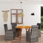 Juego de comedor para jardín 5 piezas gris de , Conjuntos de jardín - Ref: Foro24-3071826, Precio: 888,72 €, Descuento: %