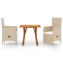 Beige 3-piece garden dining set by , Garden sets - Ref: Foro24-3071887, Price: 391,99 €, Discount: %