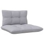 Garden furniture set 9 pieces and gray pine wood cushions by , Garden sets - Ref: Foro24-3096045, Price: 667,99 €, Discount: %