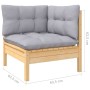 5-piece garden furniture set with pine wood cushions by , Garden sets - Ref: Foro24-3096357, Price: 382,07 €, Discount: %