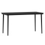 Juego de comedor para jardín 7 piezas negro de , Conjuntos de jardín - Ref: Foro24-3099134, Precio: 706,16 €, Descuento: %