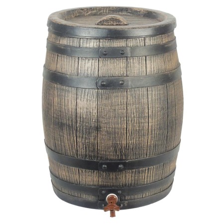 Nature Brown Wood Grain Rain Barrel 120 L 50.5x66 cm by Nature, rain barrels - Ref: Foro24-428533, Price: 202,74 €, Discount: %