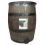 Nature Brown Wood Grain Rain Barrel 120 L 50.5x66 cm by Nature, rain barrels - Ref: Foro24-428533, Price: 202,74 €, Discount: %