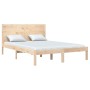 Solid wood bed frame 150x200 cm by , Beds and slatted bases - Ref: Foro24-3104158, Price: 162,26 €, Discount: %