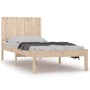 Estructura de cama madera maciza de pino 90x190 cm de , Camas y somieres - Ref: Foro24-3104378, Precio: 84,99 €, Descuento: %