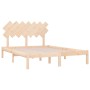 Estructura de cama de madera maciza 140x200 cm de , Camas y somieres - Ref: Foro24-3104868, Precio: 114,97 €, Descuento: %