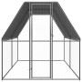 Galvanized steel outdoor chicken coop cage 2x4x2 m by , Cages and habitats for small animals - Ref: Foro24-3154371, Price: 30...