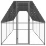 Jaula gallinero de exterior de acero galvanizado 2x8x2 m de , Jaulas y habitáculos para animales pequeños - Ref: Foro24-31543...