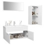 Juego de muebles de baño madera de ingeniería blanco de , Muebles de baño - Ref: Foro24-3071018, Precio: 114,85 €, Descuento: %