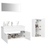 Juego de muebles de baño madera de ingeniería blanco brillo de , Muebles de baño - Ref: Foro24-3071204, Precio: 285,54 €, Des...