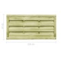 Fence gates 2 pcs impregnated pine wood 150x75 cm green by vidaXL, garden gates - Ref: Foro24-45320, Price: 110,56 €, Discoun...