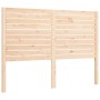 Bed frame with solid wood headboard 140x200 cm by , Beds and slatted bases - Ref: Foro24-3195026, Price: 156,15 €, Discount: %