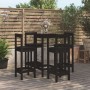 5-piece solid black pine wood bar set by , Furniture sets for kitchens and dining rooms - Ref: Foro24-3188146, Price: 282,40 ...