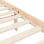 Estructura de cama de matrimonio con cabecero madera maciza de , Camas y somieres - Ref: Foro24-3192401, Precio: 169,12 €, De...