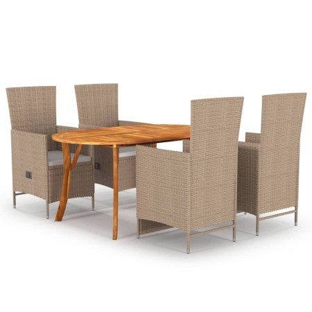 5-piece beige garden dining set by , Garden sets - Ref: Foro24-3072022, Price: 662,99 €, Discount: %