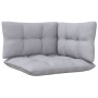 5-piece garden furniture set with gray pine wood cushions by , Garden sets - Ref: Foro24-3096021, Price: 388,37 €, Discount: %